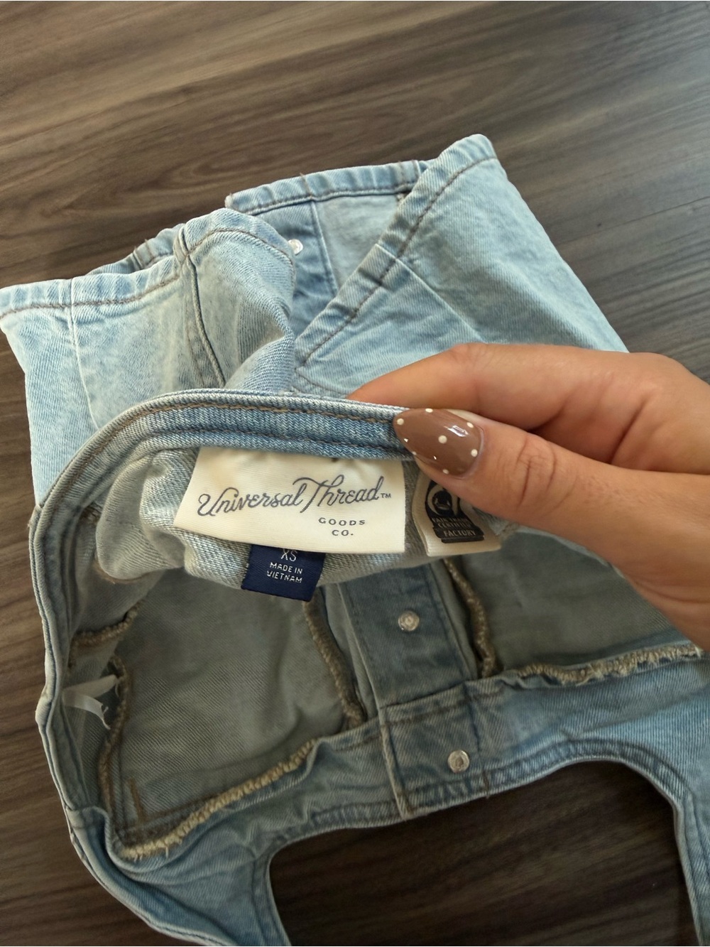 Universal Thread (Target) Denim Halter Top - Picture 3 of 4
